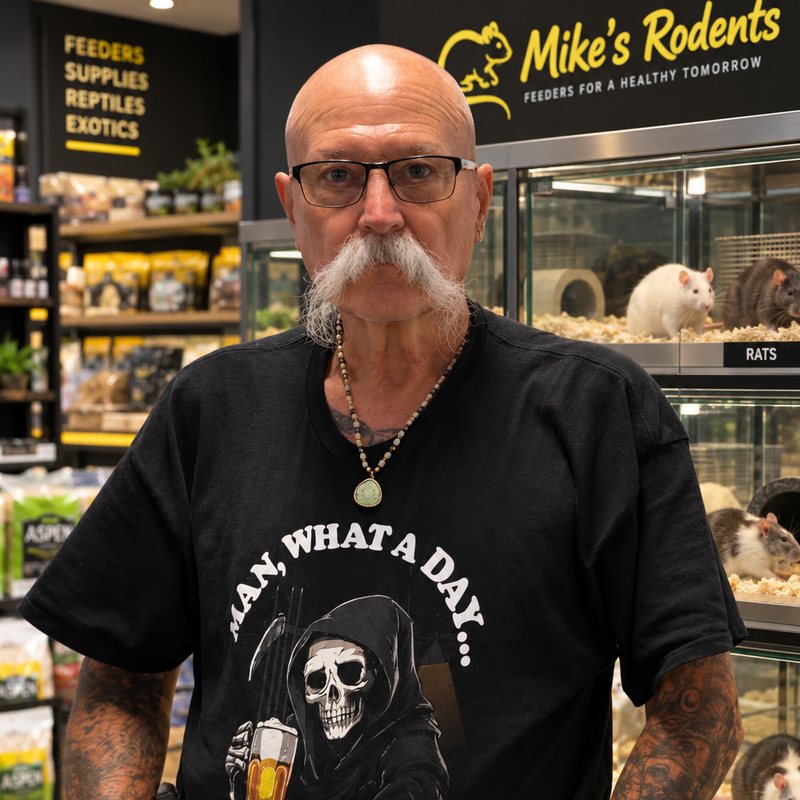 Mike Barber, owner of Mike's Rodents